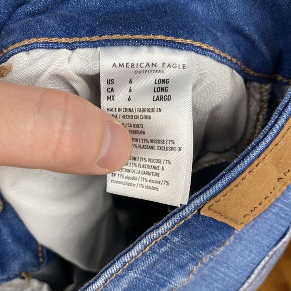 American eagle jeans women's 6 LONG | 28x30 next level stretch nwt jegging - Picture 11 of 16